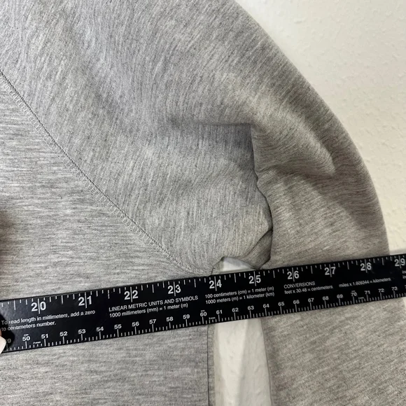 Ali Miles Hooded Sweatshirt Women’s XL Gray casual athleisure preppy stretch - Picture 9 of 9